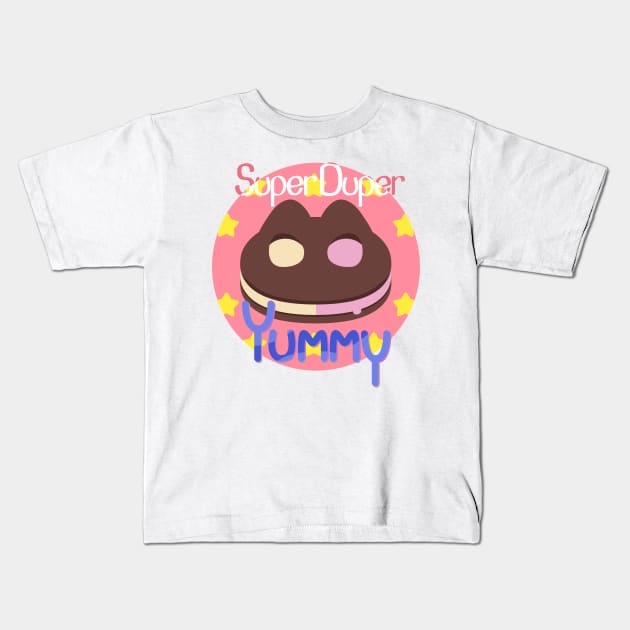 Cookie Cat! [text] Kids T-Shirt by kazenishi